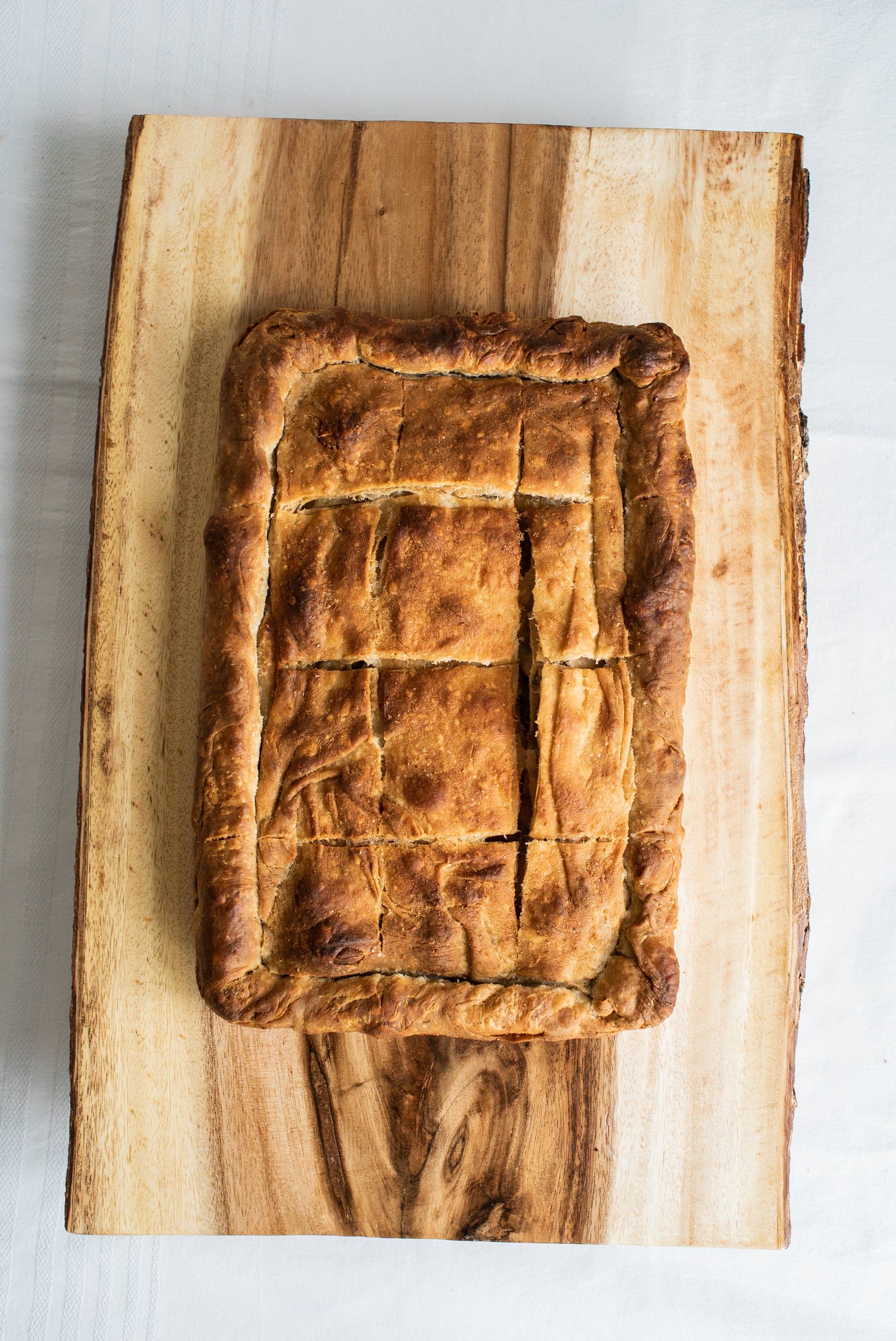 Prasopita (Leek and feta pie)