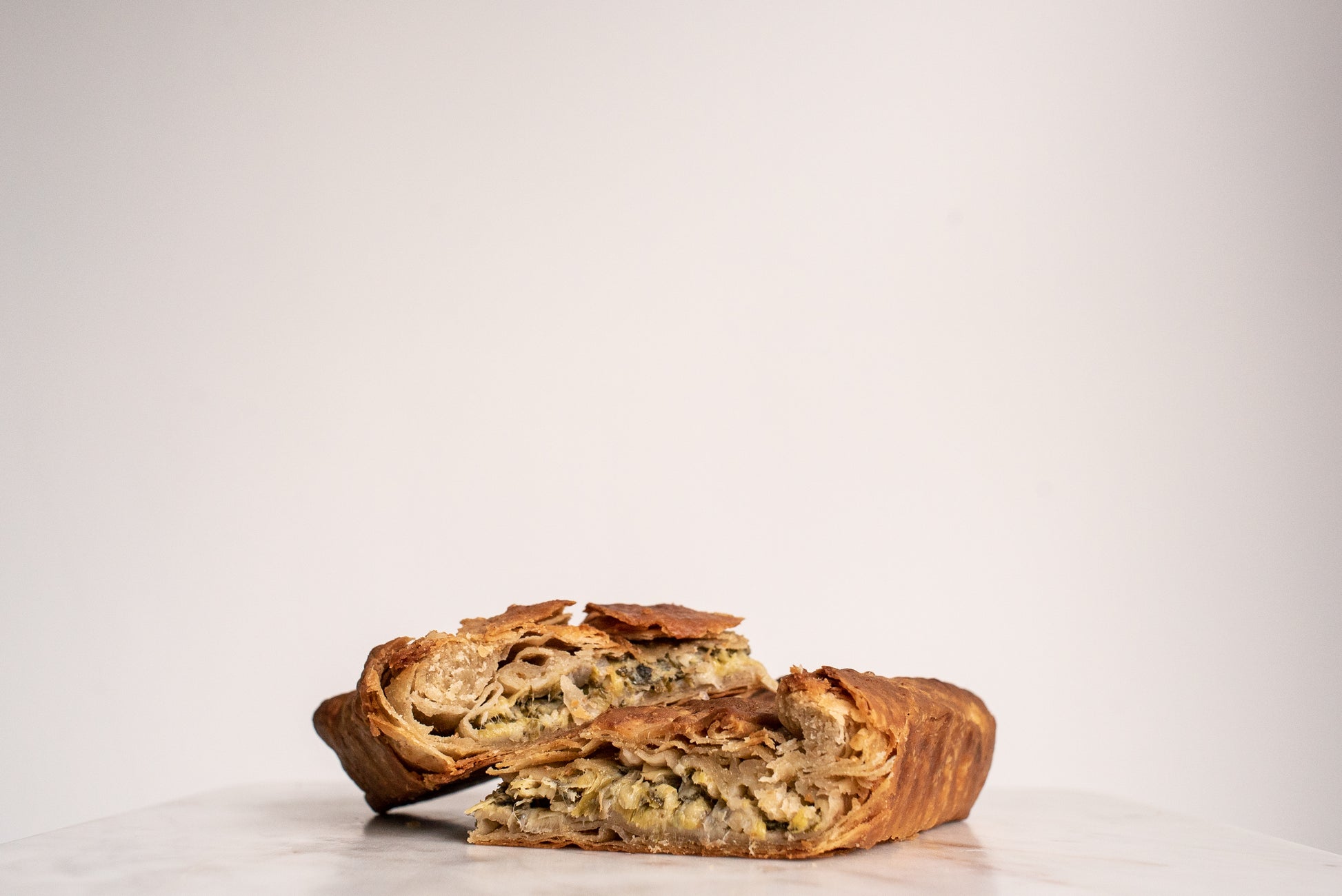 Prasopita (Leek and feta pie)